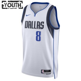 Dječji NBA Dres Dallas Mavericks Josh Green 8 Nike 2022-23 Association Edition Bijela Swingman